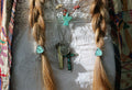 Tibetan Turquoise Hair Jewellery Set