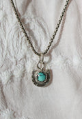 Turquoise Horseshoe Pendant