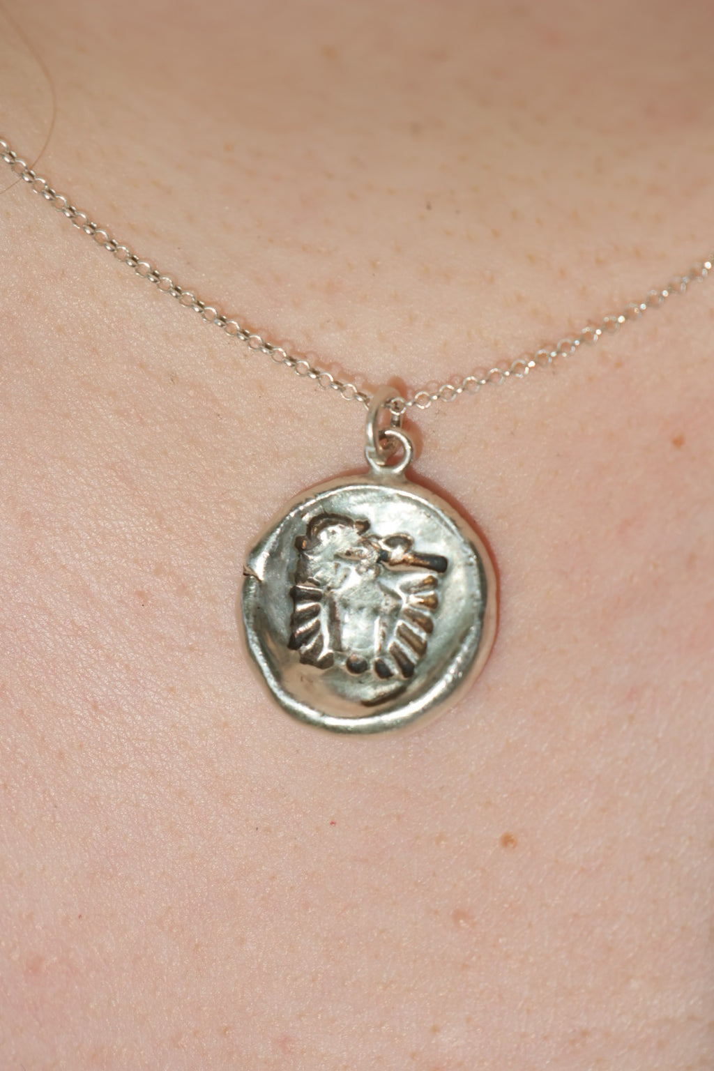 Silver Clay "Lamplight" Necklace