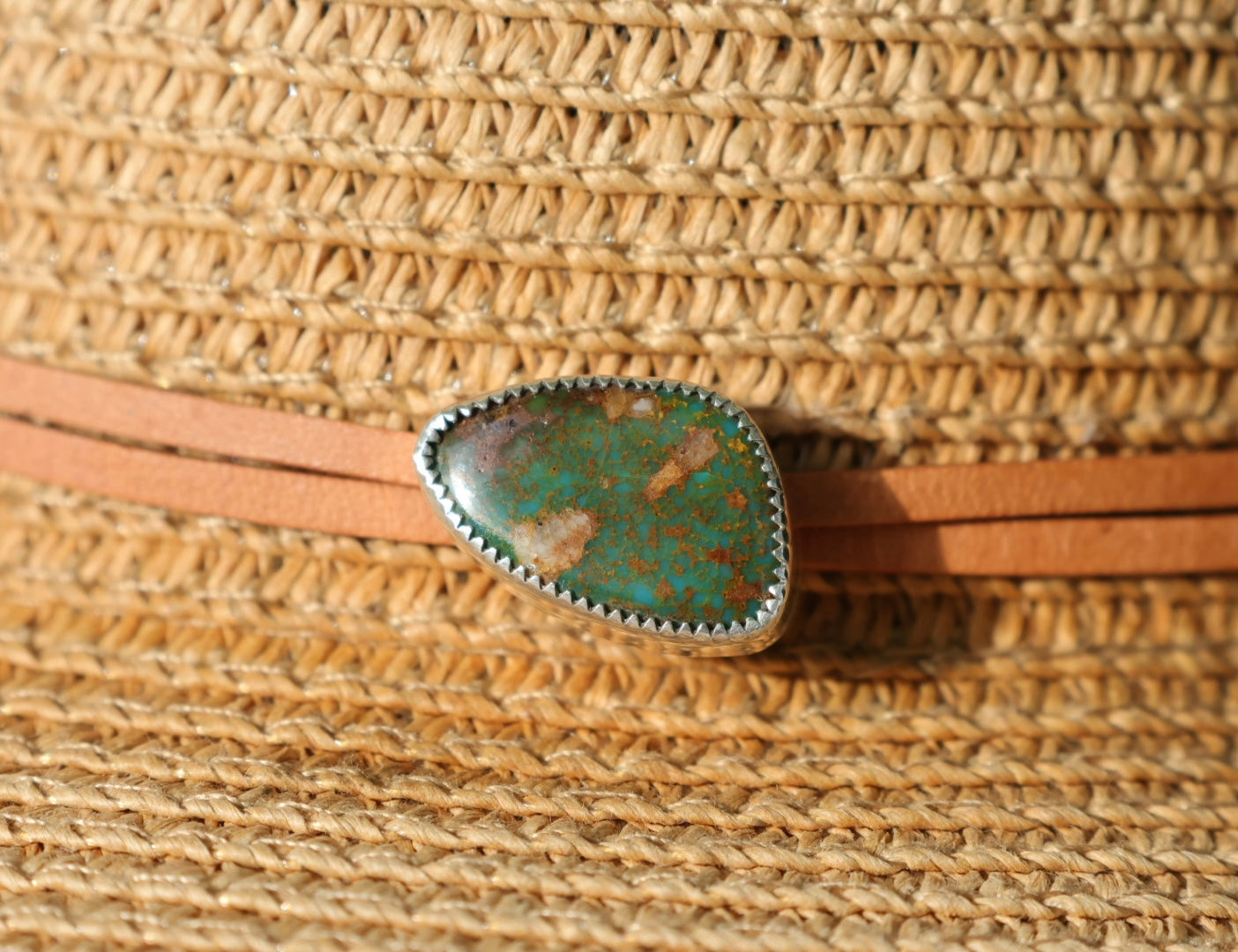 Pilot Mountain Turquoise Hat Charm