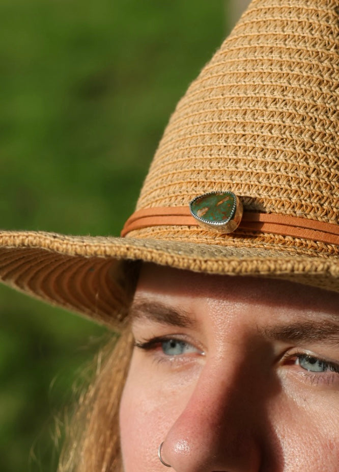 Pilot Mountain Turquoise Hat Charm