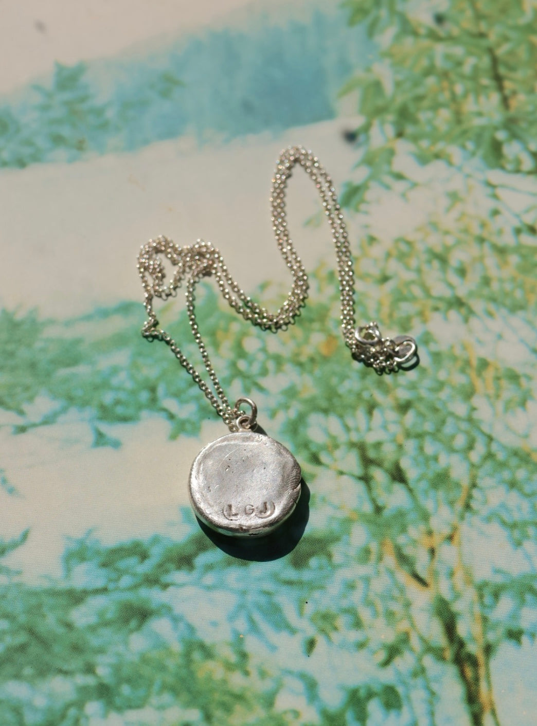 Silver Clay "Lamplight" Necklace