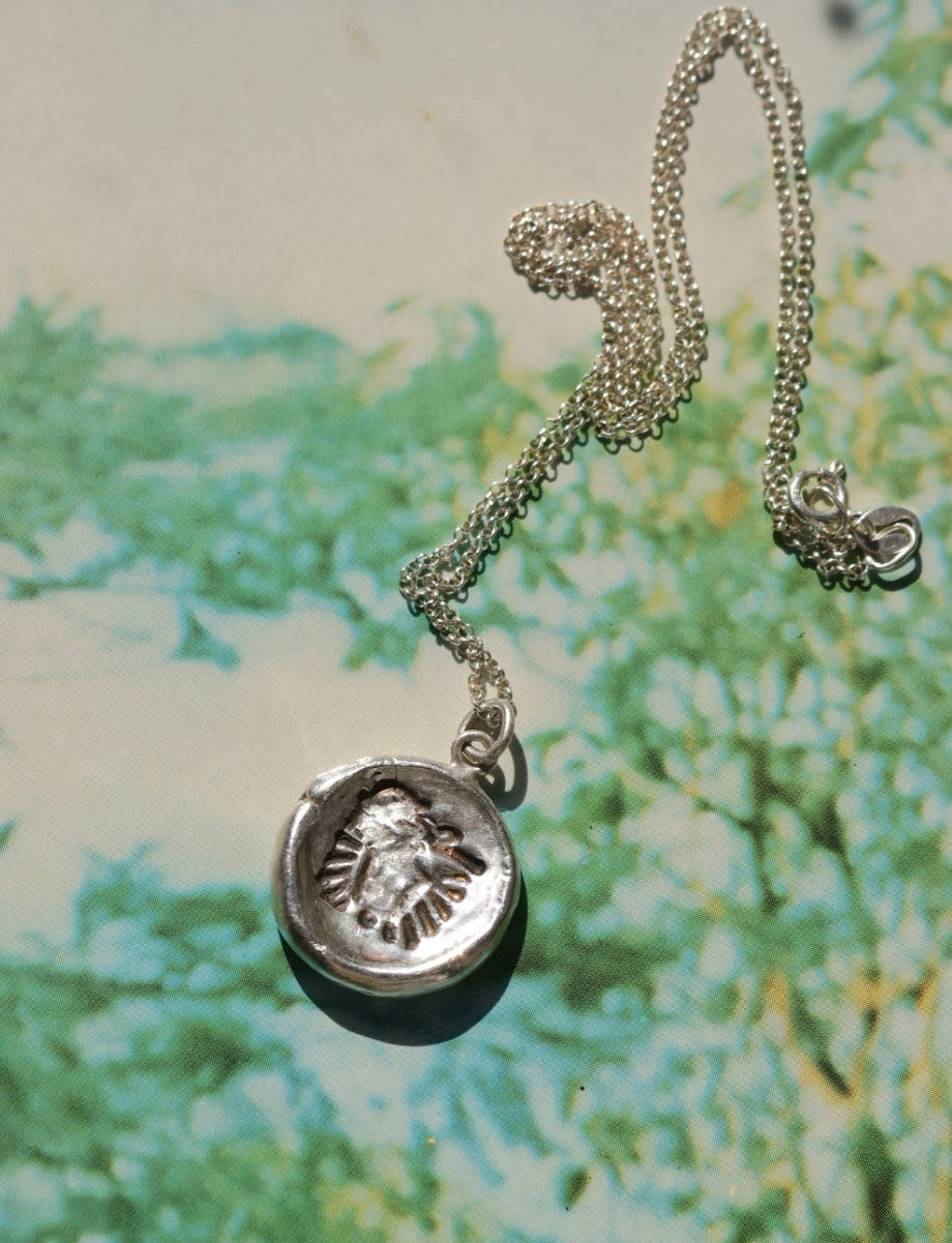 Silver Clay "Lamplight" Necklace