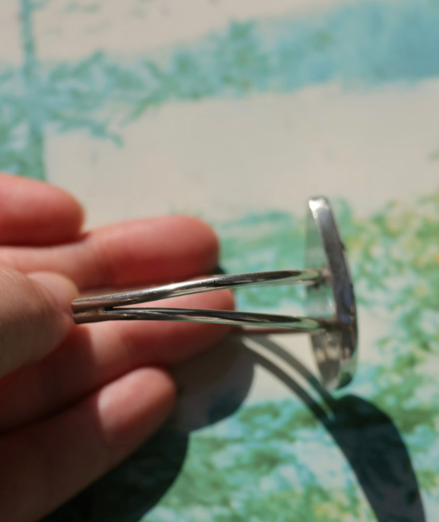 White Horse Jasper Bangle