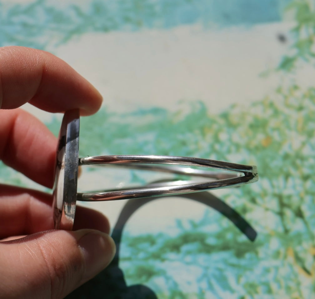 White Horse Jasper Bangle