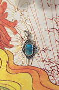 Arizona Turquoise "Cactus Flower" Pendant