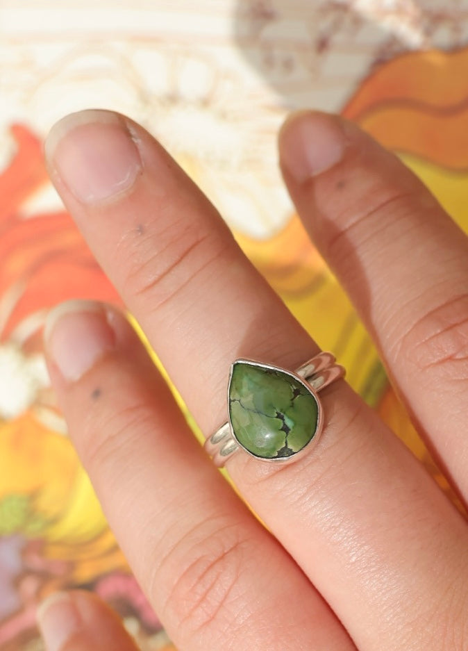 Tibetan Turquoise Ring size 'Q 1/2'