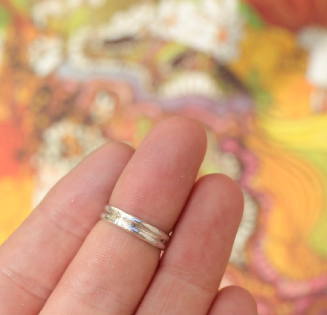 Double Band Midi Ring