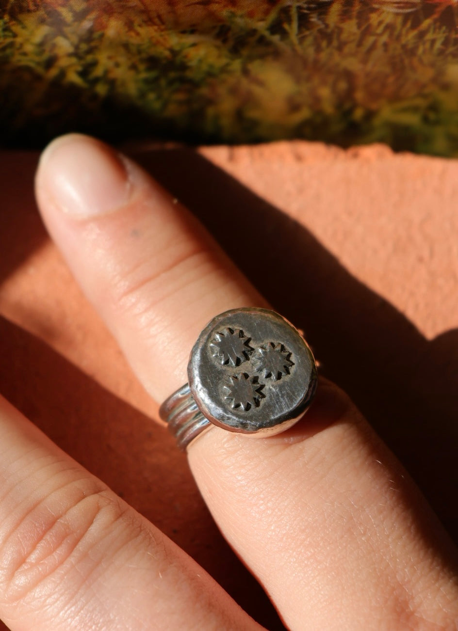Recycled Silver "North Star" Ring