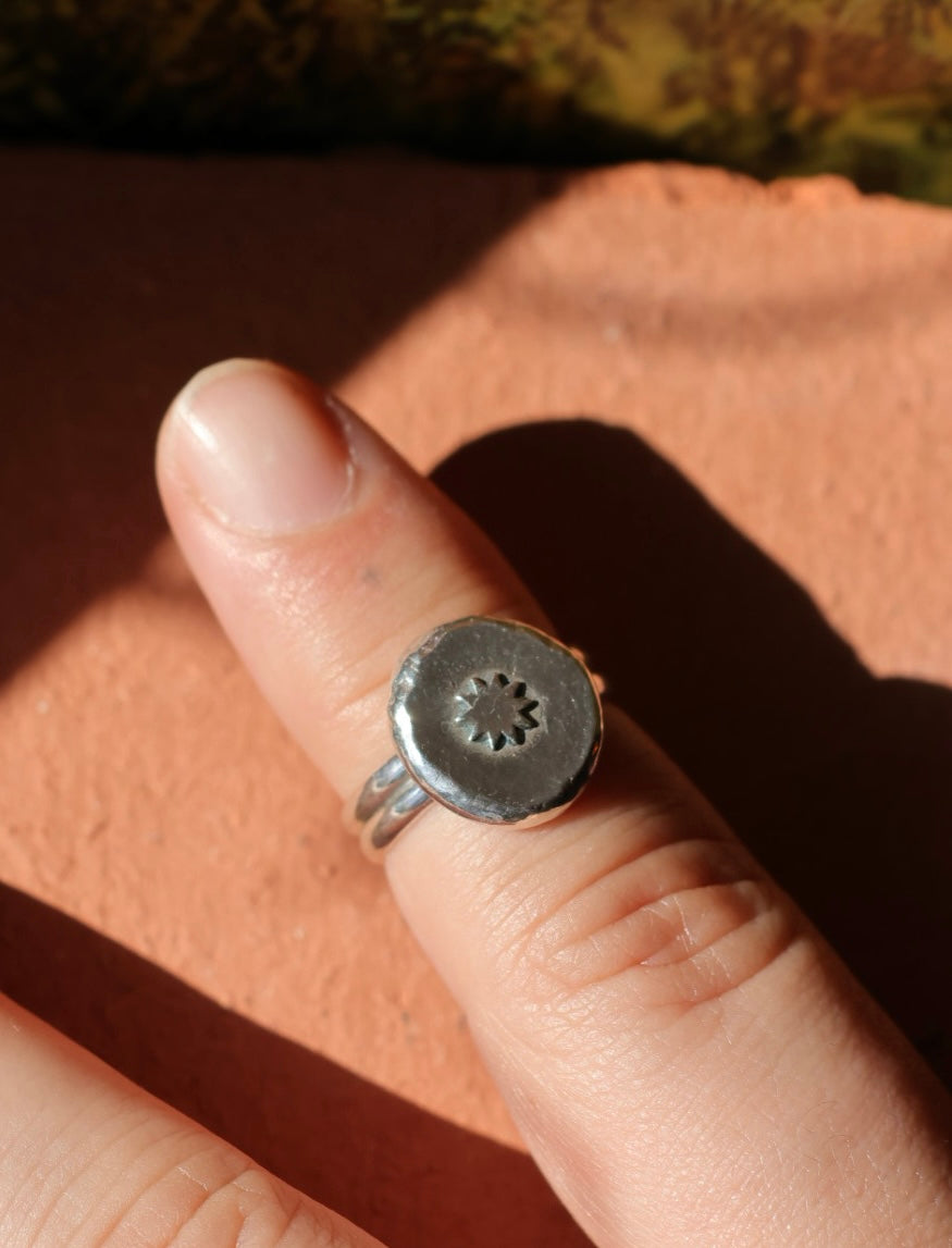 Recycled Silver "North Star" Ring