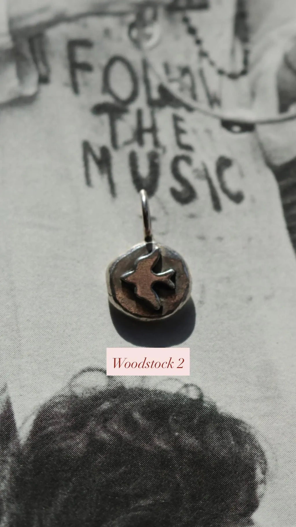 Recycled Silver “Woodstock” Bird Pendant